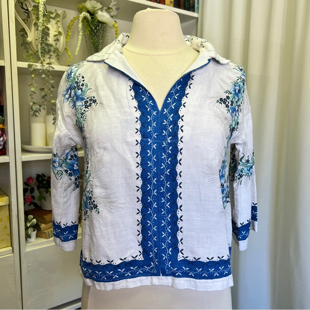 Reworked Vintage Linens Reunion Ojai Blouse